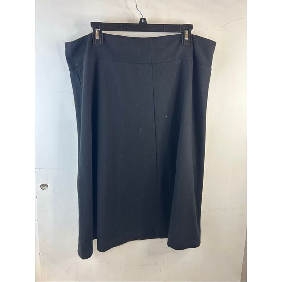 Lands end xl size 18-20 elastic pull on skirt packable classic black - Picture 2 of 6